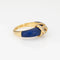 Bague 54 Bague Cartier Double C en diamants et lapis-lazuli, années 1970, 6,75 po, bijou fin signé 58 Facettes G13565