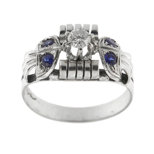 Bague Bague avec saphirs et diamants 58 Facettes 30533