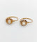 Boucles d'oreilles Dormeuses fleurs antiques en or 18k et perles (circa 1900) 58 Facettes A06493