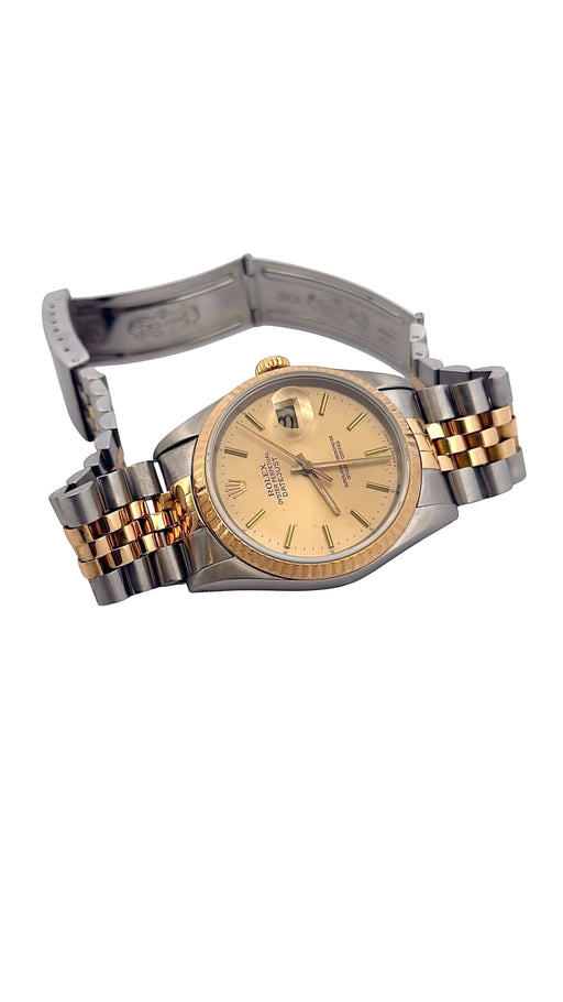 Montre Montre homme Rolex Oyster perpetual datejust en or et acier full set 58 Facettes