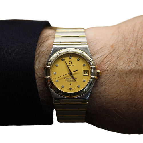 Montre Montre Omega Constellation Homme – Or Jaune 18k & Acier – Automatique Calibre 1120 – Réf. 368-1201 – 2007 58 Facettes FB10867
