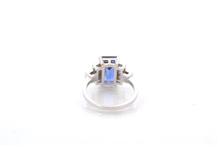 Bague 53 Bague saphir de 4,26cts et diamants 58 Facettes 26689-26823