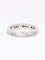 Bague 54 Alliance diamants baguette or blanc 58 Facettes 1163.13