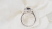 Bague Bague marguerite en or blanc, saphir et diamants 58 Facettes