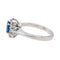 Bague 54 Bague Pompadour Or blanc Saphir, Diamant 58 Facettes 3455900CN