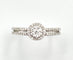 Bague 51.5 Bague Diamants Chaton Rond 58 Facettes