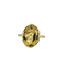 Bague Bague solitaire citrine ovale facettée en or jaune 14k 58 Facettes 2511012