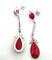 Boucles d'oreilles Boucles d'oreilles en or blanc avec corail et diamants, 1930 C 58 Facettes