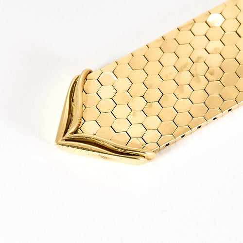 Bracelet Bracelet ceinture en or jaune , motif nid d'abeille 58 Facettes CAR1903