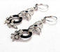 Boucles d'oreilles Boucles d'oreilles en or blanc 18 carats avec saphir onyx et diamants 58 Facettes