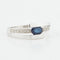 Bague 59 Bague Or Blanc - Saphir et Diamants 58 Facettes RÉF 1027/14