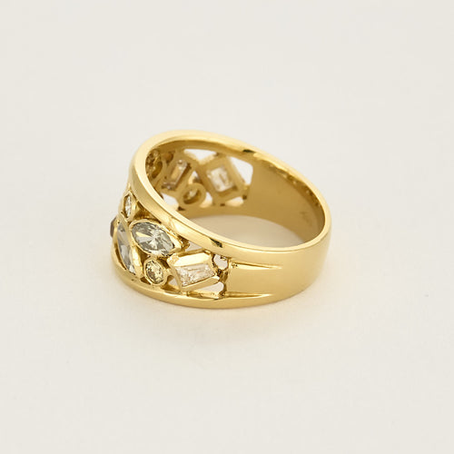 Bague en Or jaune et diamants