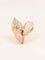 Bague 48 Bague or jaune corail peau d'ange diamants 58 Facettes 1211.5
