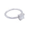 Bague 53 Bague solitaire en or blanc, diamant 1,11 carat. 58 Facettes 32514