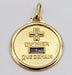 Pendentif AUGIS - Pendentif médaille d'amour or  "+ qu'hier - que demain" - L'Essentielle bleue 58 Facettes J10720X000