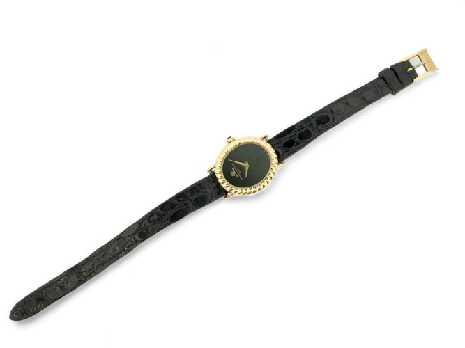Montre vintage montre baume & mercier ovale 38336 en or jaune 18k mecanique lady 58 Facettes 271279
