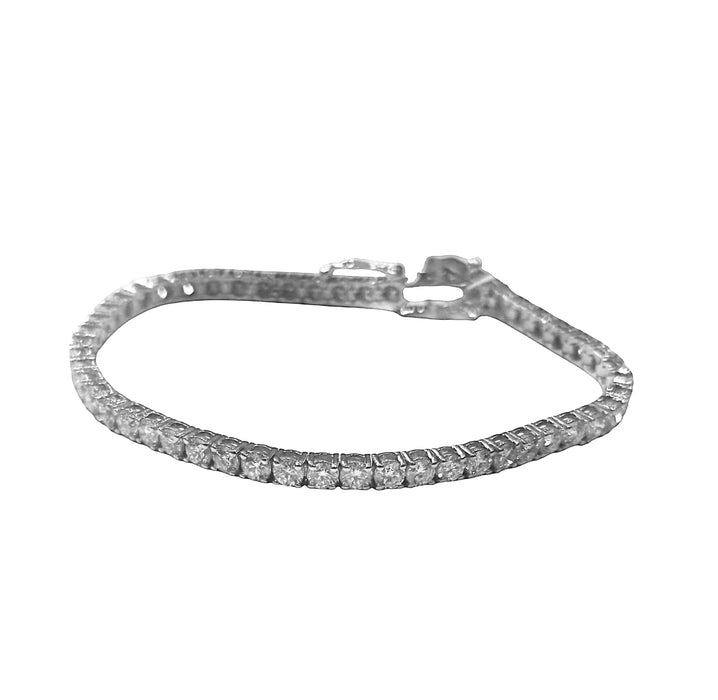 Bracelet Bracelet Tennis diamants 6,01 ct or blanc 58 Facettes