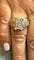 Bague 55 Bague en or bicolore 14 carats et diamants naturels 58 Facettes