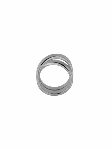 Bague 56.5 Bague croisée Cartier Nouvelle Vague or blanc 58 Facettes