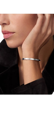 Bracelet Bracelet Cartier Love petit modèle or blanc 6 diamants 58 Facettes