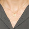 Collier Collier Cœur en or jaune et diamant 58 Facettes LP1141-LP1142