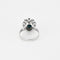 Bague 48 Bague marguerite or blanc, saphir et diamants 58 Facettes GU205