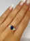 Bague 56 Bague or jaune saphir 2 ct et diamants 0,50 ct 58 Facettes 00080101