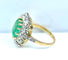 Bague 52 Bague marguerite en or 18 carats, émeraude 3,49 ct et diamants 58 Facettes AB567