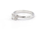 Bague 52 Solitaire contemporain en or blanc serti d'un diamant 58 Facettes A033