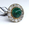 47 Bague ancienne diamants émeraude 58 Facettes