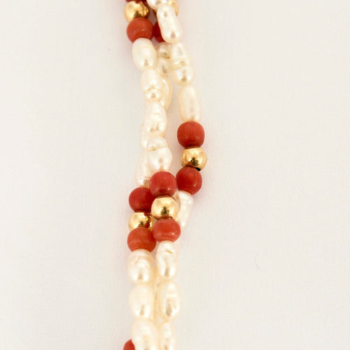 Collier Collier perles corail 58 Facettes LP1179