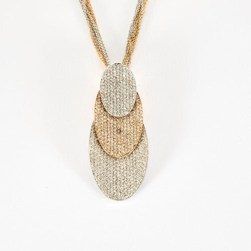 Collier Collier en or rose, or gris et diamants 58 Facettes LJ25-334