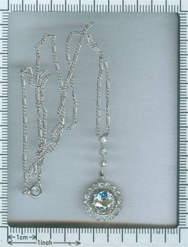 Pendentif Glamour des années 1920 : Pendentif déco en diamant 58 Facettes 19157-0023