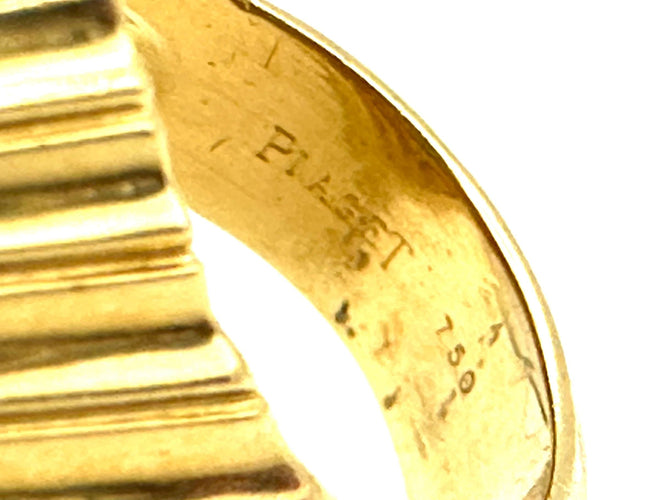 Bague 56 PIAGET - Bague vintage or jaune et saphir 58 Facettes