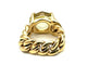Bague POMELLATO. Collection "Lola", bague or jaune 18K et quartz lemon 58 Facettes