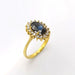 Bague 50 Bague en or jaune saphir et diamants 58 Facettes