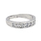 Bague 53 Bague Demi alliance Or blanc Diamant 58 Facettes 4098653RV