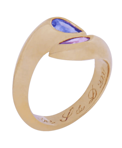 Bague 50 Bague Toi et Moi Or jaune 18K Saphir 58 Facettes BO200004/TOIETMOISAPHIRS