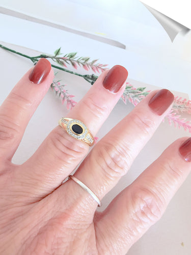 Bague 55.5 Bague Saphir Diamants Or Jaune 58 Facettes AA 1550