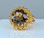 Ring 56 Yellow gold and topaz ring 58 Facettes AB318