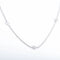 Collier COLLIER A CHAINE OR GRIS 8 DIAMANTS 58 Facettes