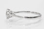 Bague 60 Bague solitaire majestueuse et contemporaine en or blanc avec un diamant de 1,28 ct H/SI2 58 Facettes 11265
