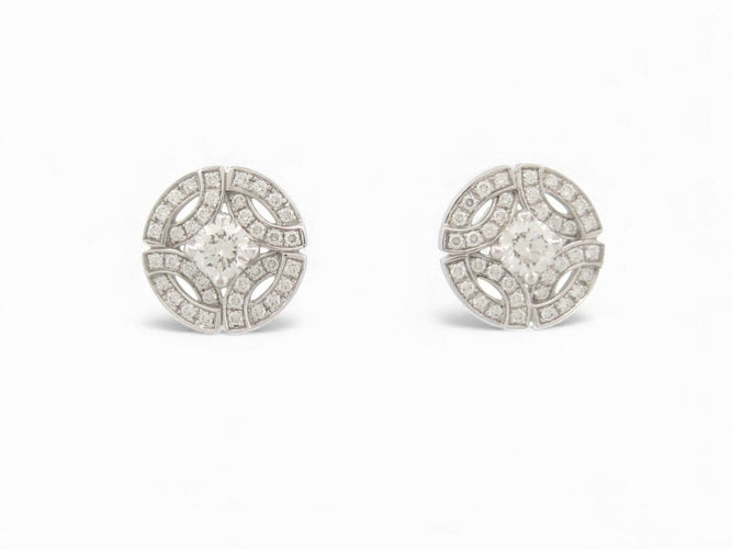 Boucles d'oreilles boucles d'oreilles CARTIER galanterie diamants 0.7ct or 18k s 58 Facettes 271158