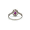 Bague 52 Bague marguerite platine diamants et rubis 58 Facettes 1305