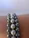 Bracelet Bracelet 3 rangs perles de Tahiti fermoir or blanc 58 Facettes