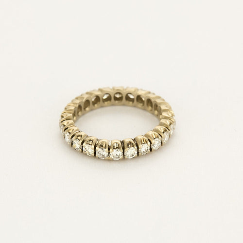 Bague 49,5 Alliance américaine en or blanc et diamants 58 Facettes DINA0145X2