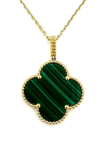 Collier VAN CLEEF & ARPELS. Collection "Magic Alhambra, sautoir un élément (Full set) 58 Facettes