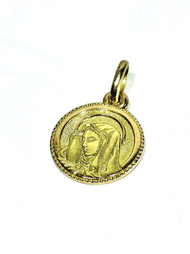 Pendentif Médaille de la vierge en or 58 Facettes