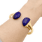 Bracelet Bracelet jonc, or jaune et lapis-lazuli. 58 Facettes 34603