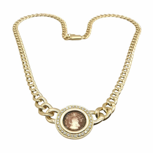 Collier Collier en or jaune et diamants 58 Facettes